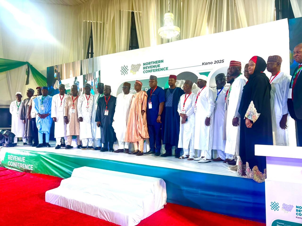 Northern Revenue Conference — officials on stage, Kano